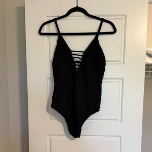 Xhilaration Black Women's One Piece Swimsuit